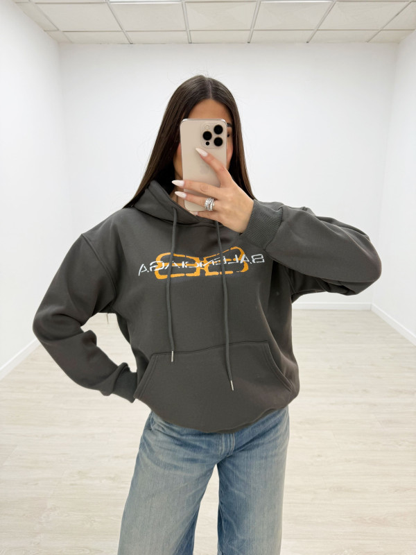 SUDADERA BALEN GRIS OSCURO